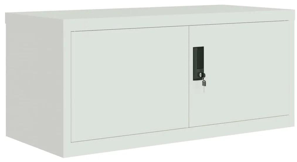 Arquivador 90x40x145 cm aço cinzento-claro