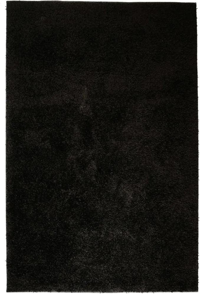Tapete de divisão shaggy 120x170 cm preto
