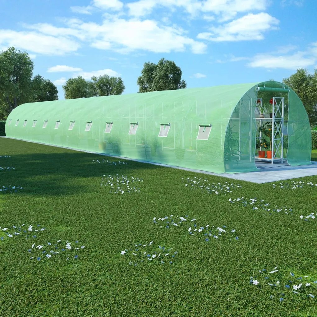 vidaXL Estufa 54 m² 18x3x2 m