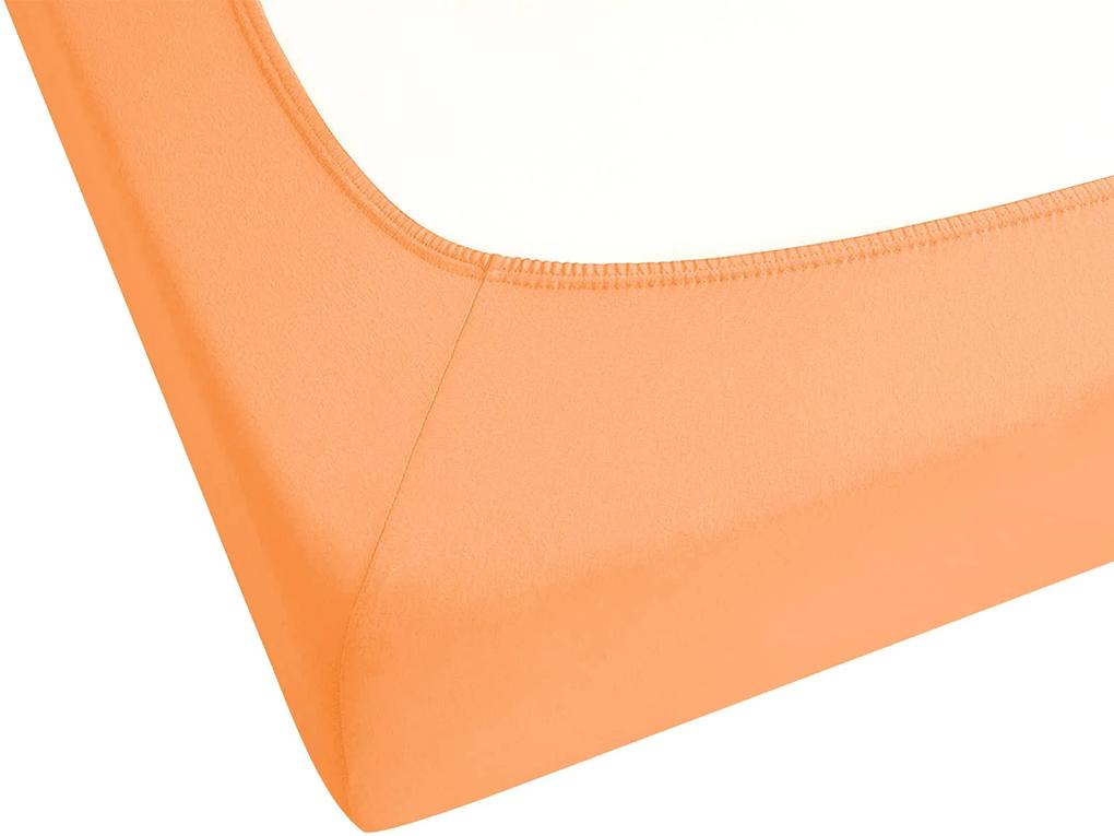Lençol-capa em algodão laranja 140 x 200 cm JANBU Beliani