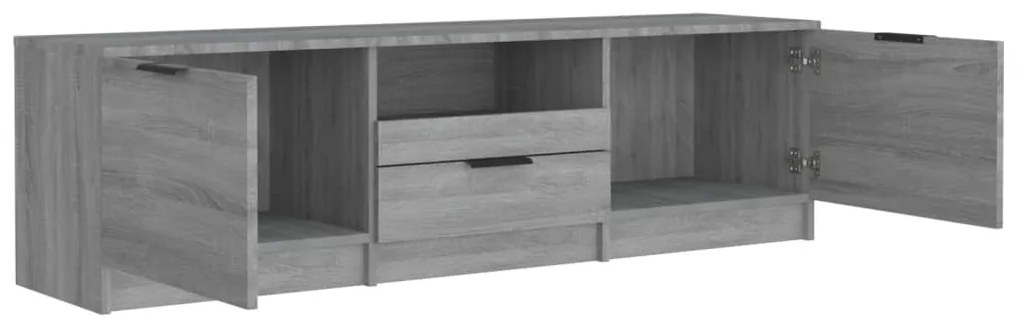 Móvel de TV 140x35x40 cm derivados de madeira cinzento sonoma
