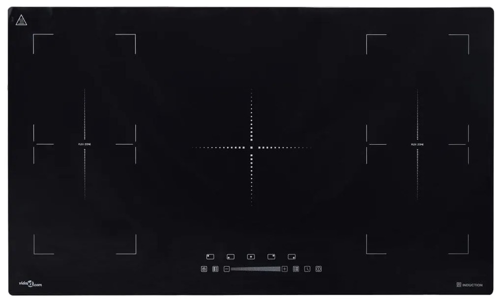 vidaXL Placa de indução encastrar c/ ecrã tátil flexizone 3000 W 86 cm