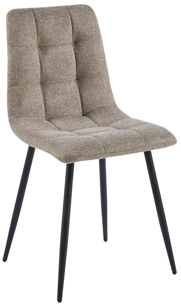 Pack 4 Cadeiras Stuhl Tecido - Castanho Claro