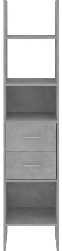 Estante 40x35x180 cm contraplacado cinzento cimento