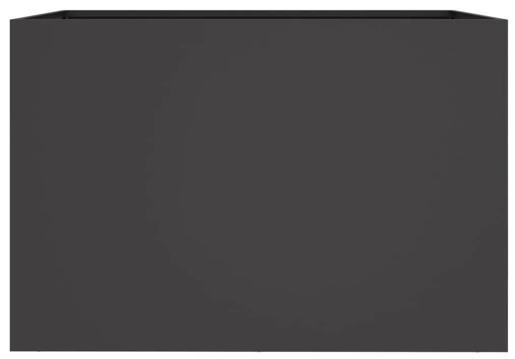 Vaso/floreira 62x47x46 cm aço preto