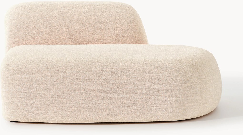 Módulo com chaise longue em bouclé Wolke