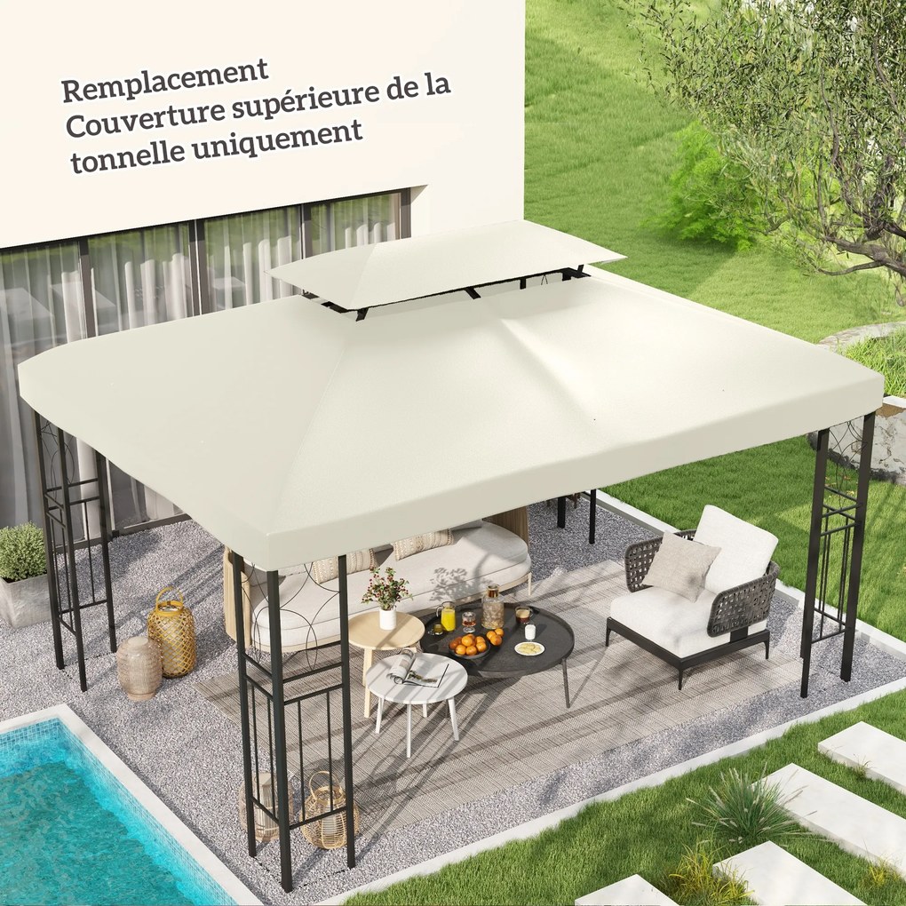 Cobertura de substituição para Tenda 3 x 4 m (NÃO INCLUIDA) creme