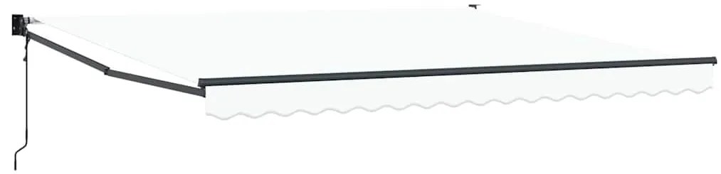 Toldo Retrátil Automático vidaXL Branco 400x300 cm