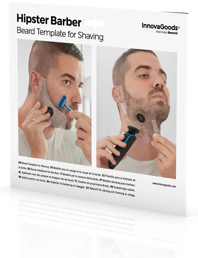 Molde de Barba Hipster Barber InnovaGoods