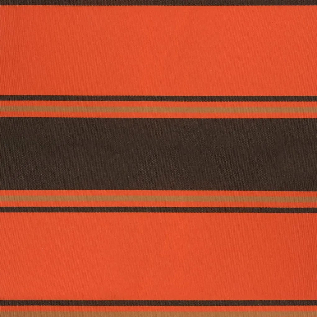 Toldo retrátil automático 3x2,5 m laranja e castanho
