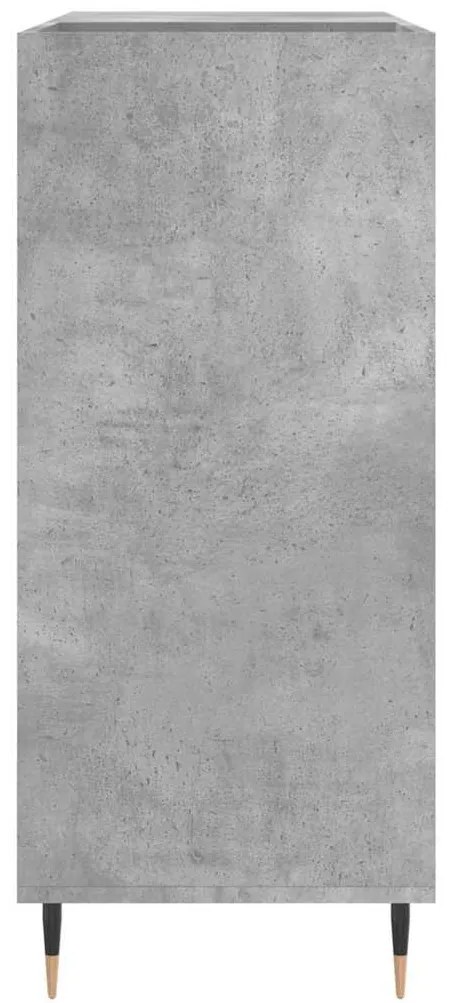 Armário p/ discos 84,5x38x89 cm derivados madeira cinza-cimento