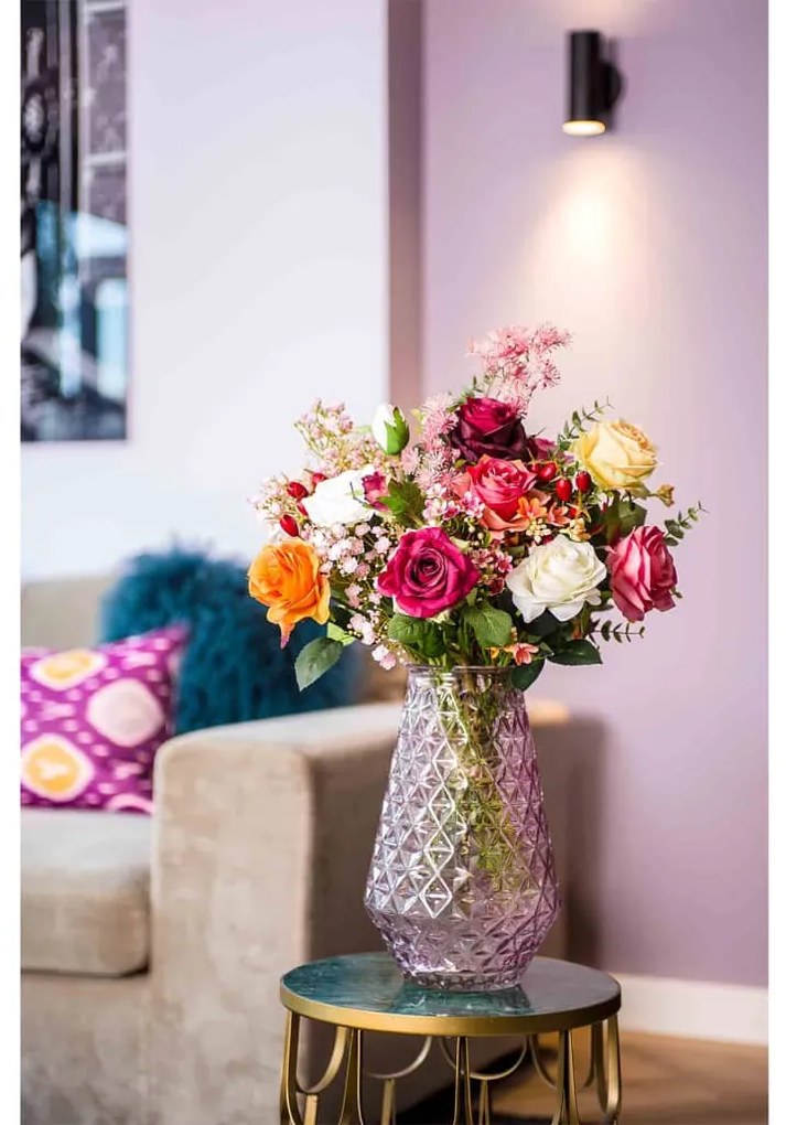 423625 Emerald Buquê artificial Flame Roses