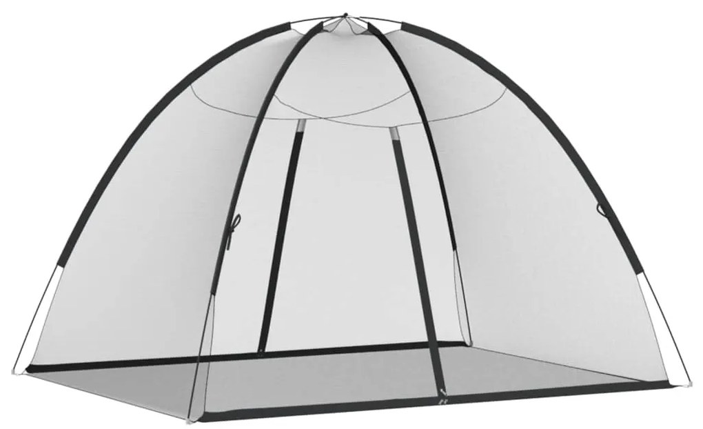 Rede mosquiteira com portas malha 220 200x150x140 cm preto