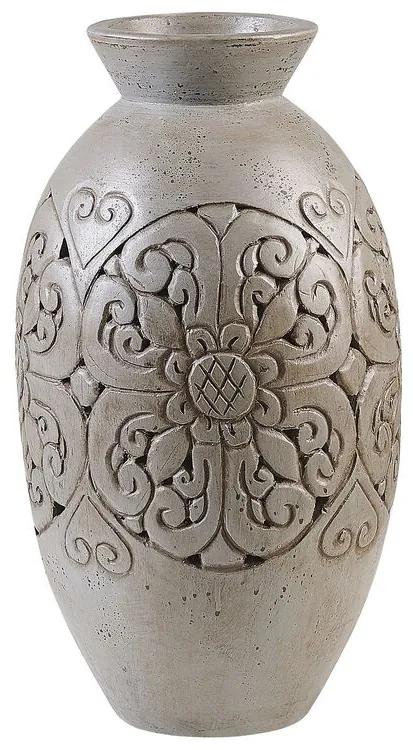 Vaso decorativo em terracota cinzenta 52 cm ELEUSIS Beliani