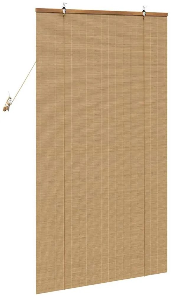 Persianas e Sombras de Janela Marrom Claro 90 x 160 cm Bambu