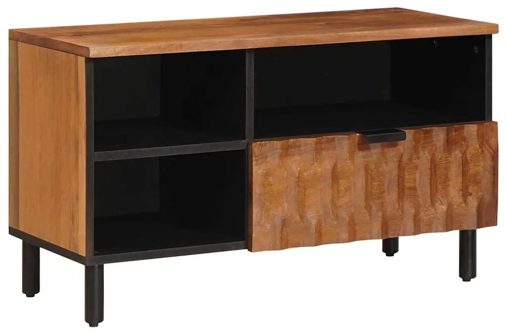 vidaXL Gabinete para TV Acabamento em Acácia Marrom 80 x 33 x 46 cm