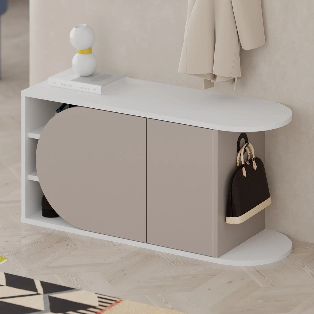 Hall Stand Berlin BA – Nogueira – 120 cm x 200 cm x 35 cm