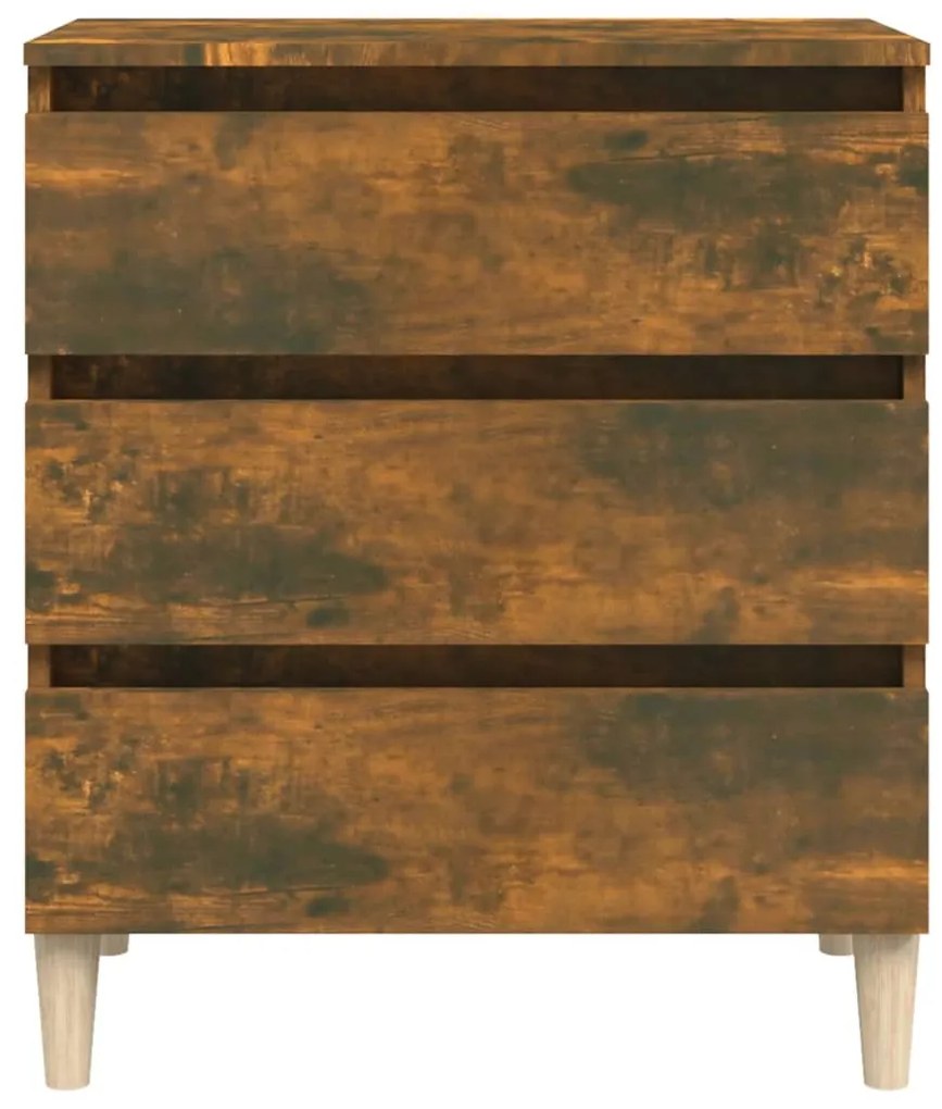 Aparador 60x35x69 cm derivados de madeira cor carvalho fumado