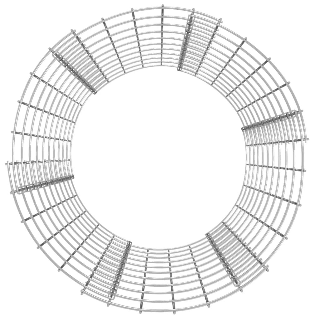 Compostor de jardim Ø50x100 cm aço galvanizado