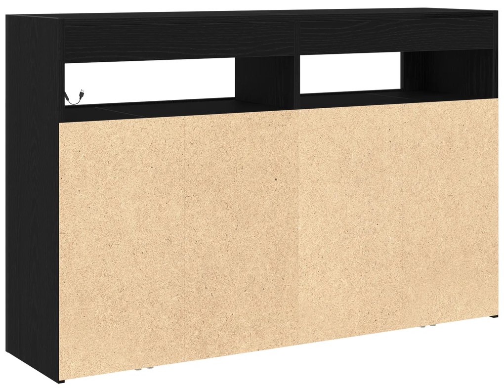 Sideboard Carvalho preto Madeira engenheirada 116 x 30 x 75 cm