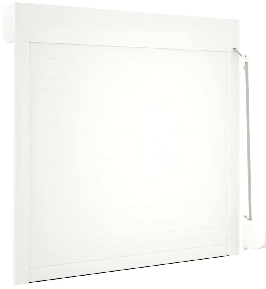 Persiana de enrolar em alumínio 100x100 cm branco