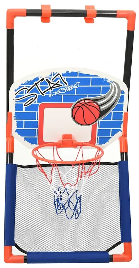 Conjunto de basquetebol multifuncional infantil piso e parede