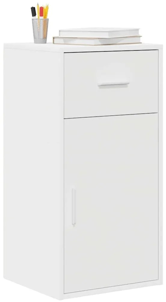 Armário Branco Branco MDF Compacto Armazenamento Armário