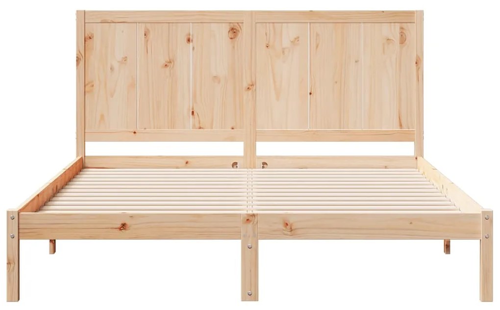 Cama extra longa sem colchão 140x220 cm madeira maciça
