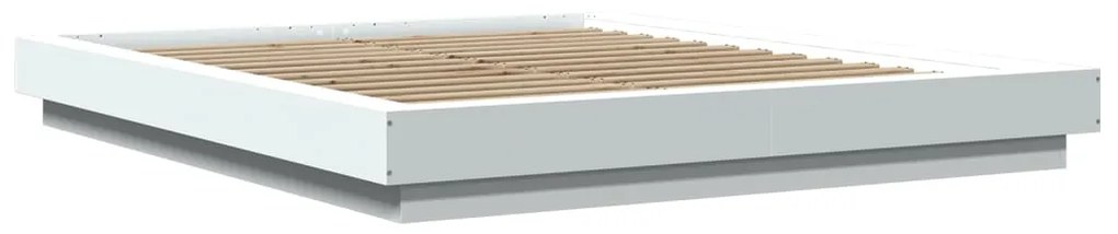Estrutura de cama 160x200 cm derivados de madeira branco