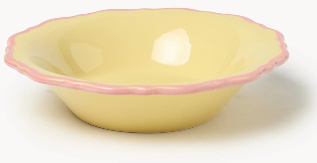 Prato de sopa Crumble, 4 uni., amarelo