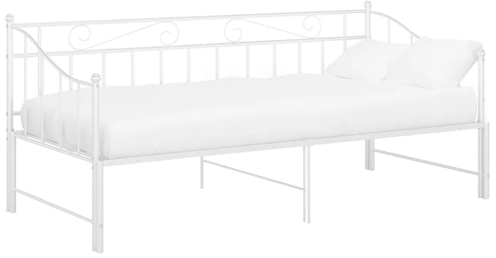 Estrutura sofá-cama de puxar 90x200 cm metal branco
