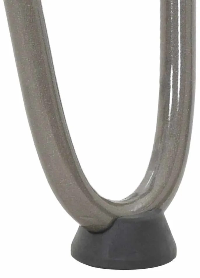 Pernas de grampo para mesa de centro 4 peças Aço natural 30 cm Aço mac