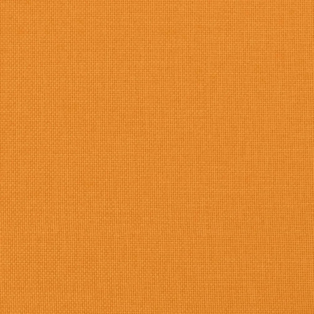 Sofá-cama sem pés 112x174x55 cm tecido amarelo-escuro