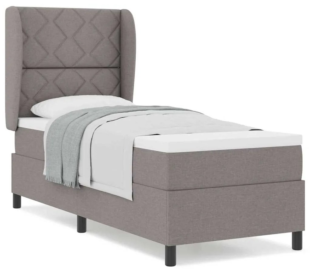 Cama Box com Colchão Taupe 80x200 cm