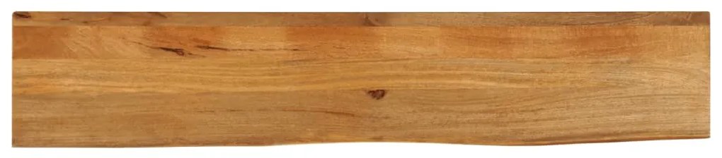 vidaXL Tampo de mesa c/ borda viva 180x40x2,5 cm mangueira maciça