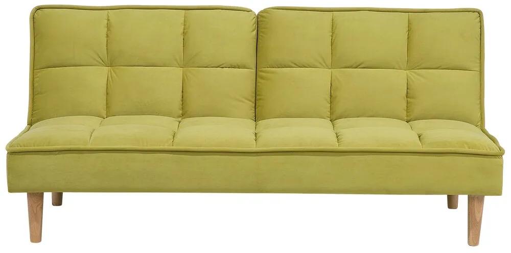 Sofá-cama verde SILJAN Beliani