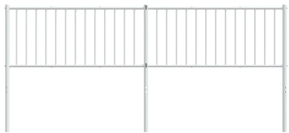 Cabeceira de cama 200 cm metal branco