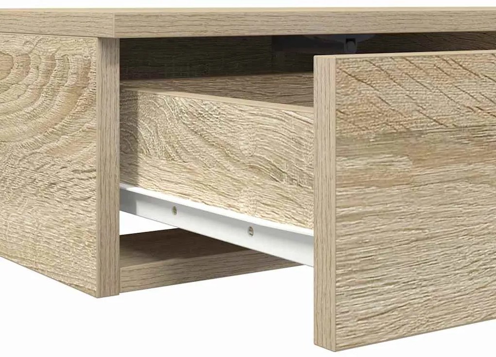 Cômoda vidaXL Carvalho Sonoma 135x36,5x16,5 cm em madeira laminada