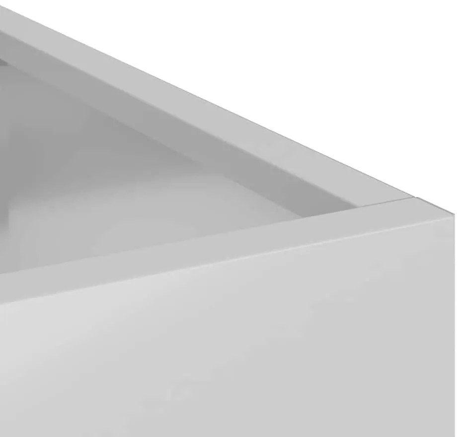 Vaso de Jardim Prata 50 x 32 x 40 cm Aço galvanizado