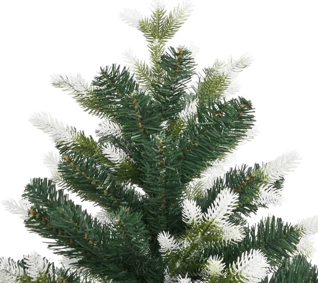 Árvore de Natal artificial articulada c/ flocos de neve 210 cm