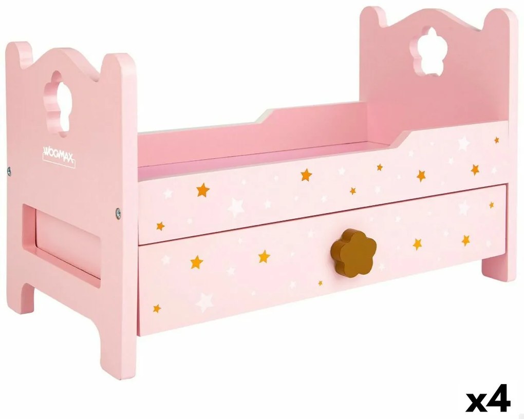 Cama Woomax Cor de Rosa 31 X 20 X 16 cm 4 Unidades