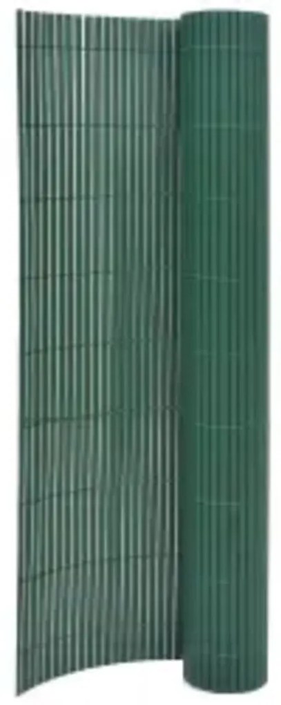 vidaXL Cerca de jardim dupla face 110x500 cm verde