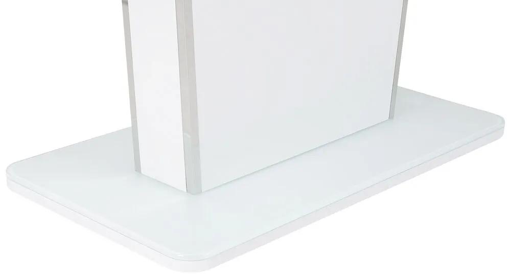 Mesa de jantar extensível branca 160/200 x 90 cm SUNDS Beliani