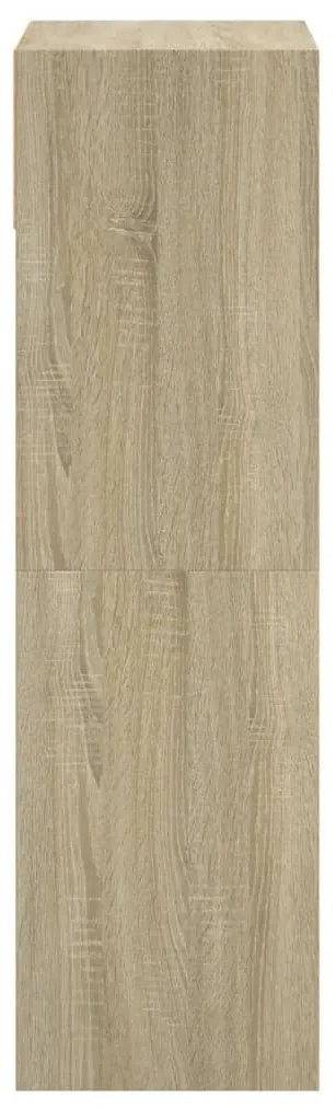 Sapateira 60x34x116 cm derivados de madeira carvalho sonoma