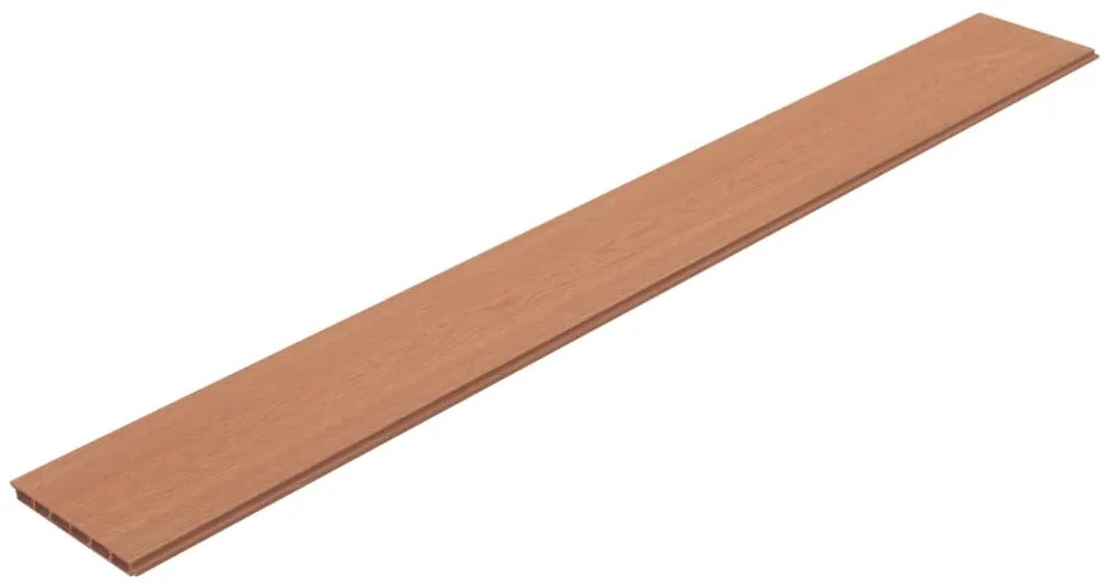 Placas de vedação de substituição 9 pcs em WPC 170 cm castanho