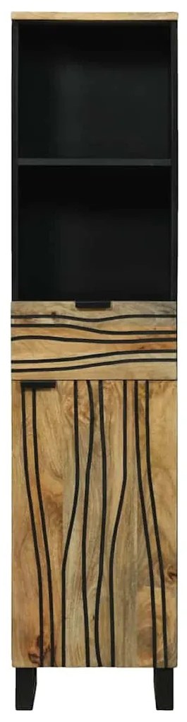 Armário de Banheiro 38x33,5x160 cm em Madeira Sólida de Manga