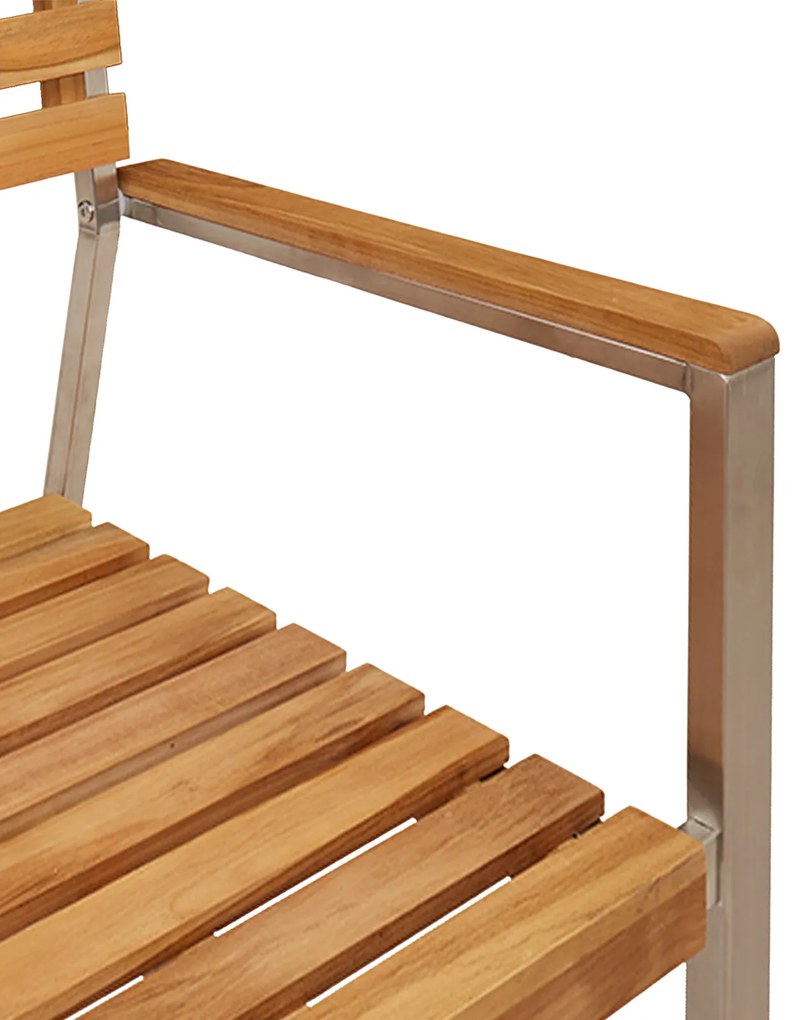 Conjunto de Jantar de Jardim vidaXL 3 Peças Madeira Sólida de Teca