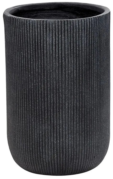 Vaso para plantas preto ⌀ 37 cm EANTIO Beliani