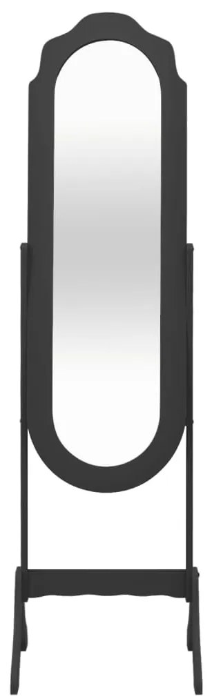 Espelho de pé 45,5x47,5x160 cm derivados de madeira preto