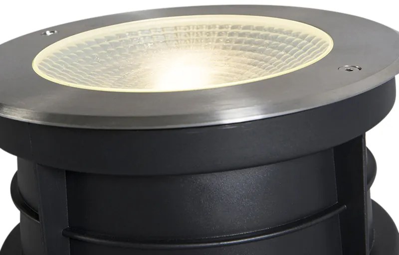 Spot de chão moderno em aço com LED 20W - Bridge Moderno